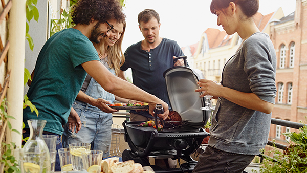 weber elektro q elektrogrill für den balkon