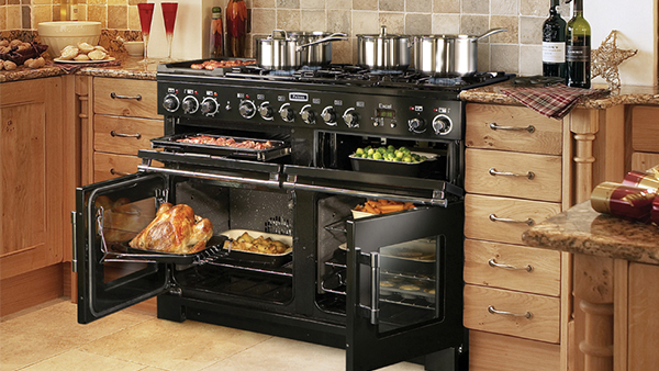 falcon range cooker in schwarz