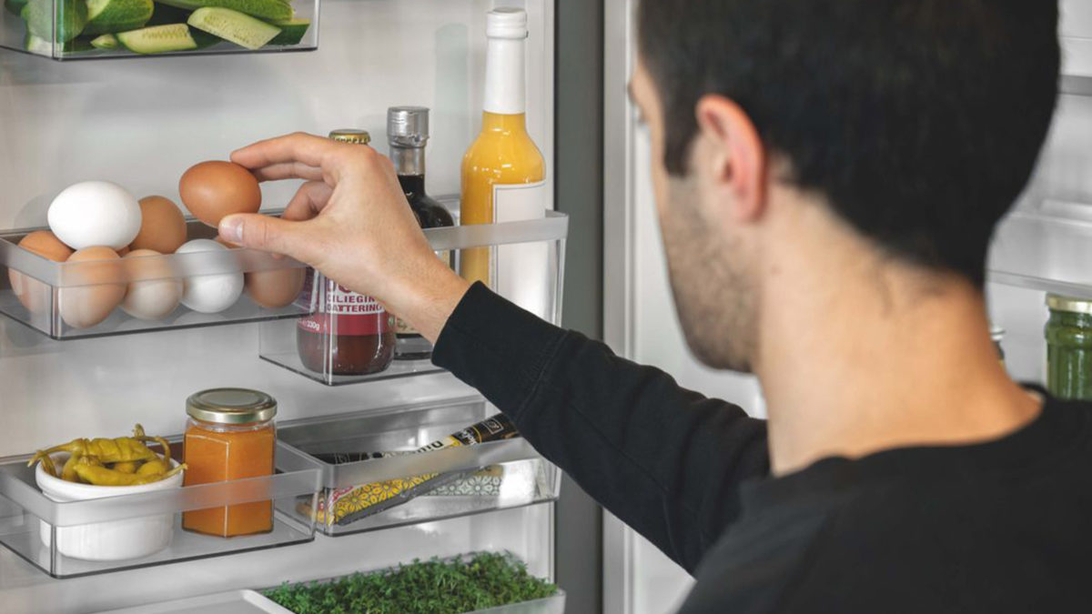 neff kühlschrank organisieren mit flexcooling ablagen