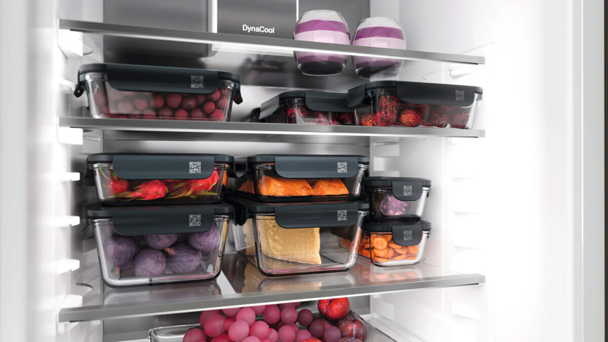miele kühlschrank organizer mit qr code