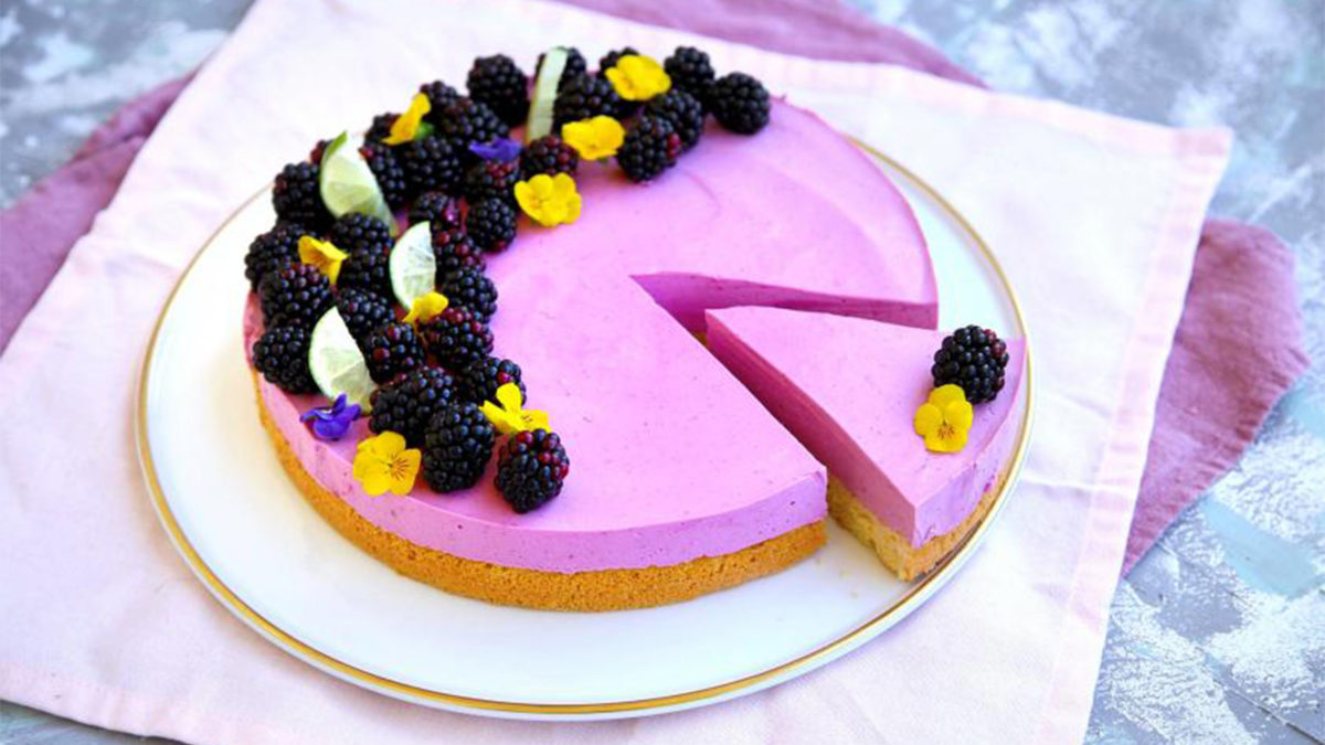 Brombeer Limetten Torte