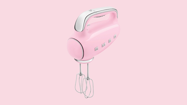 smeg mixer in rosa