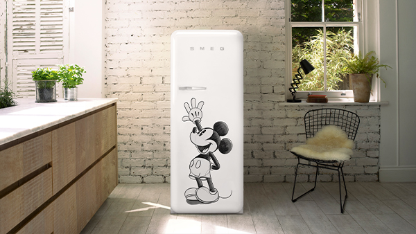 smeg fab28 mickey mouse kühlschrank