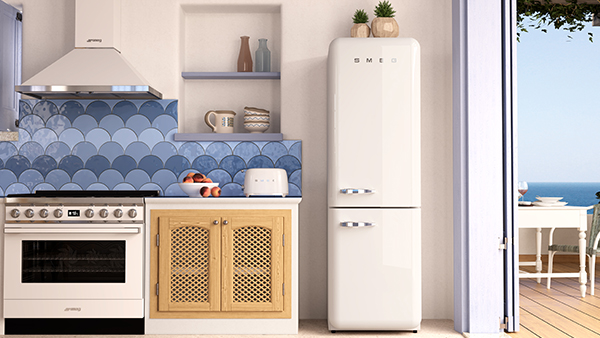 smeg fab32 xl kühlschrank in weiß