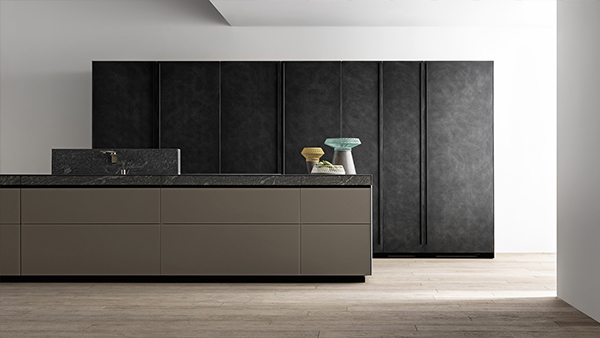 valcucine design küche in schwarz