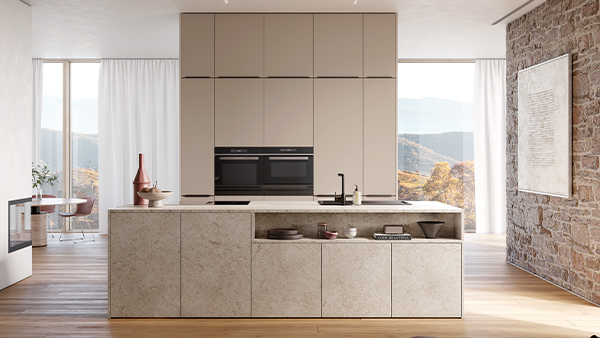 haecker-neuheiten-2025-granit-beige-magazin-600×338 häcker granit beige küche mit kochinsel