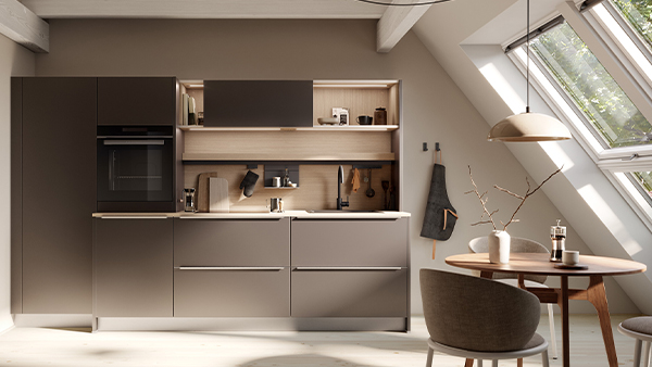 häcker vegas urban brown metallic küche als küchenzeile