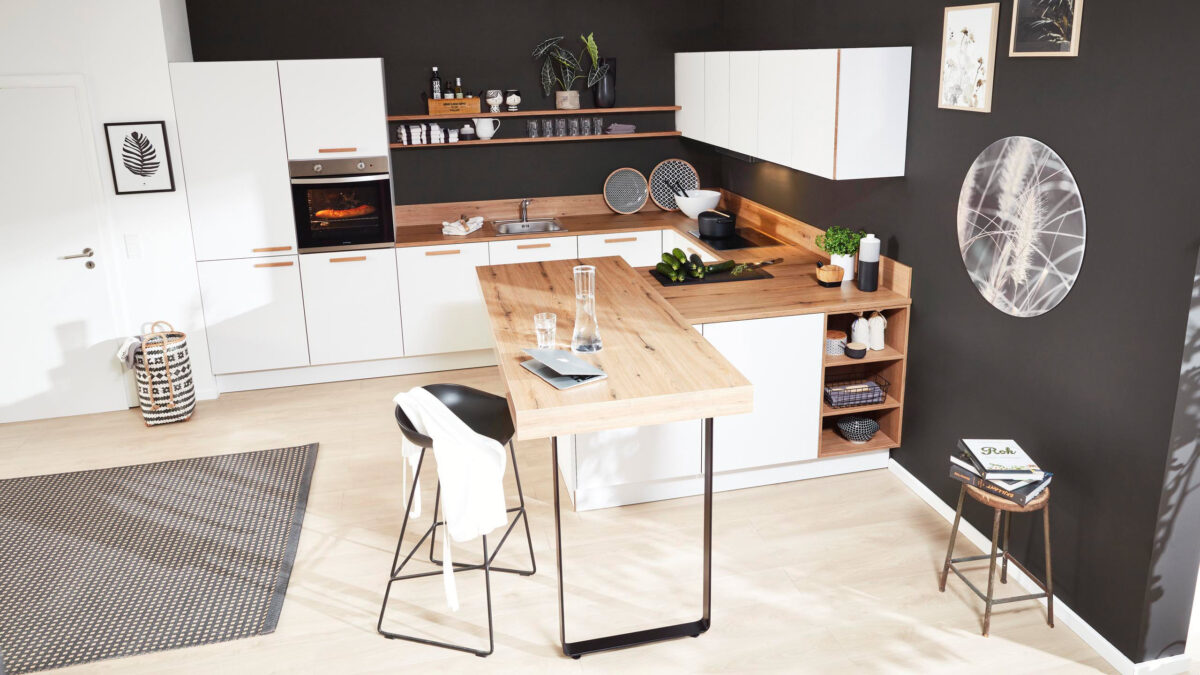 interliving g-küche mit tresen