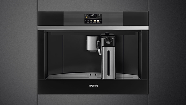 smeg linea kaffeevollautomat in schwarz