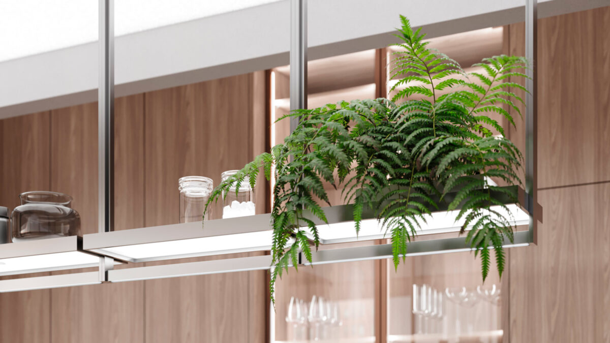 hängeregal in der leicht küche kyoto