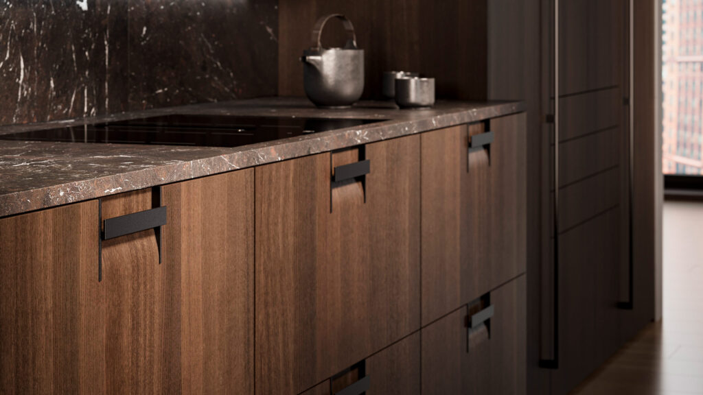 leicht küche terma küchenfront aus holz