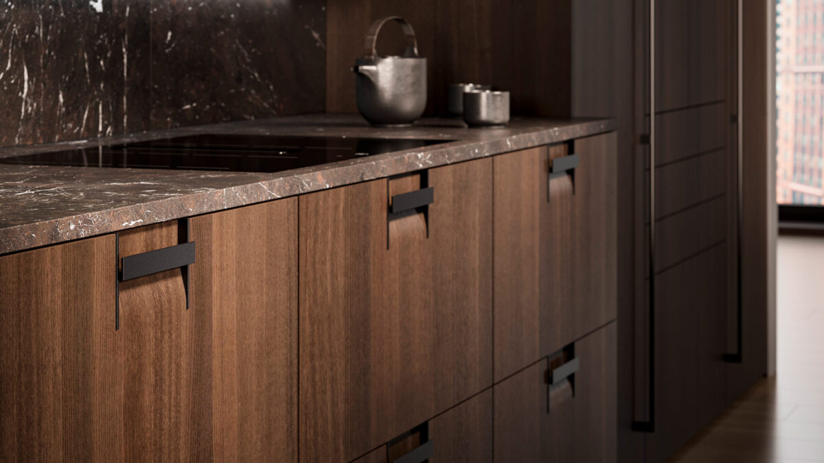 leicht küche terma küchenfront aus holz