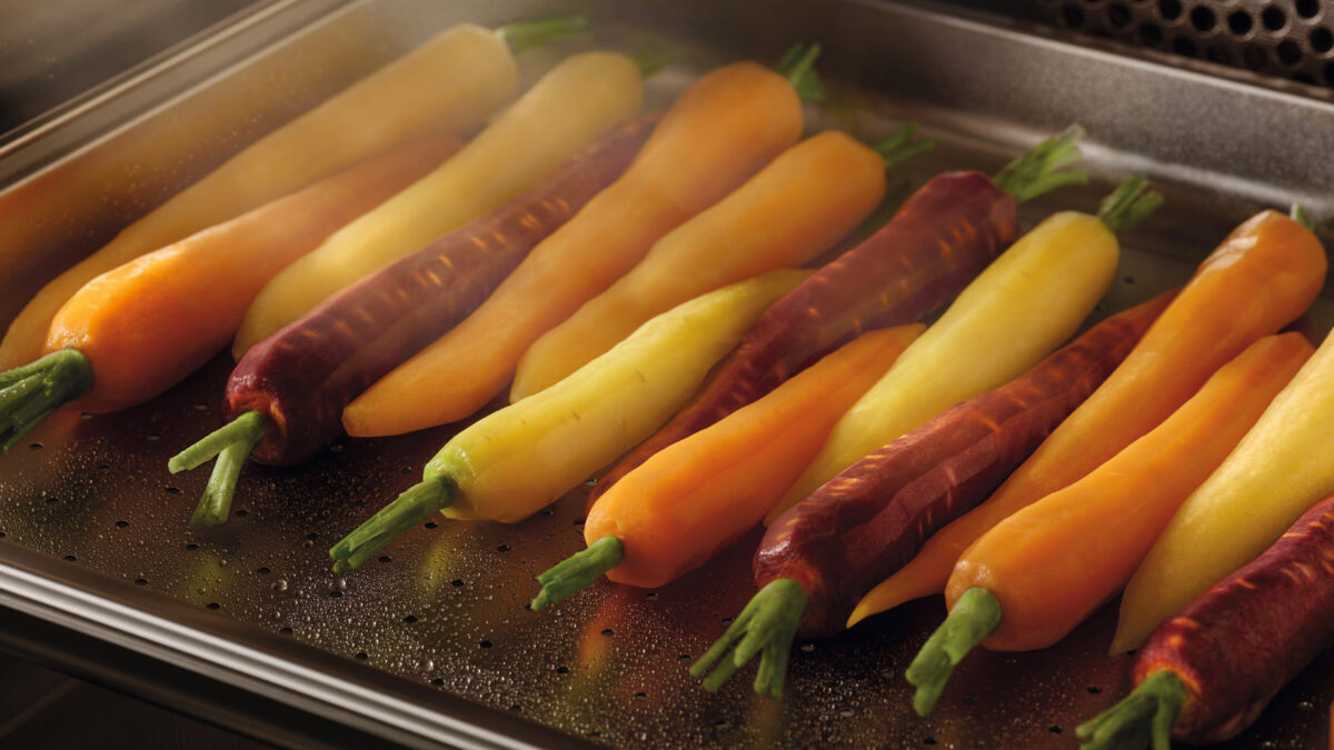 sanft gegarte Möhren im miele backofen
