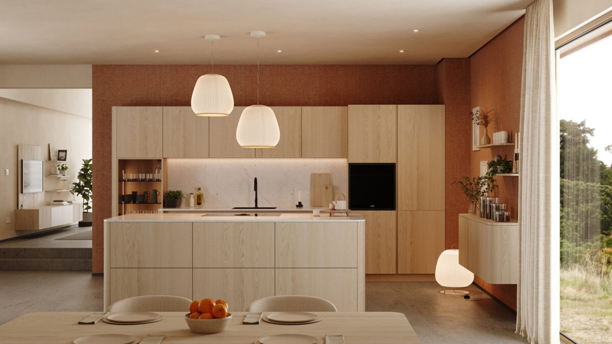 walden küche aus esche mit kochinsel