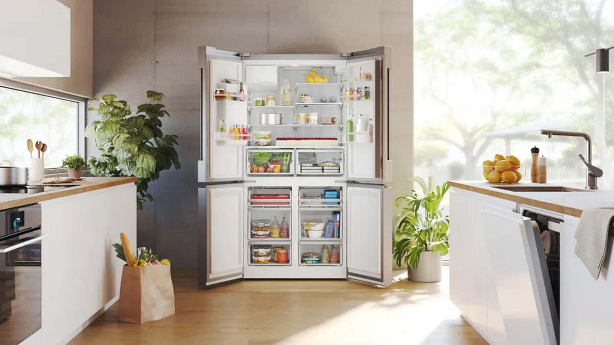 bosch side by side kühlschrank mit viel platz zum kühlen von lebensmitteln