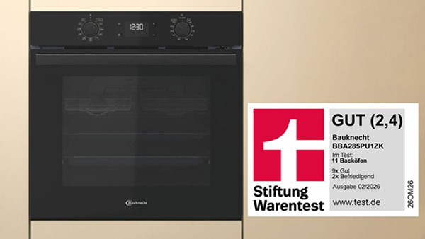 bauknecht bba285pu1zk backofen als stiftung warentest testsieger 2026